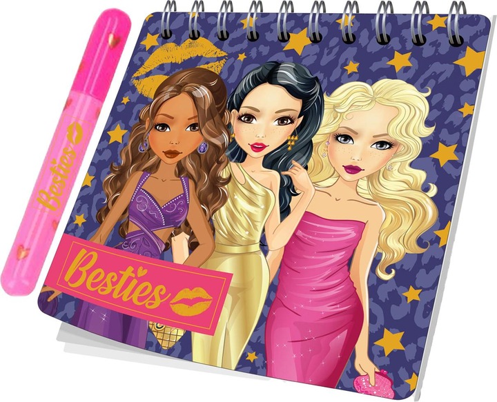 Produktbild Besties Mini-Notizbuch mit Stift (8 x 8 cm)