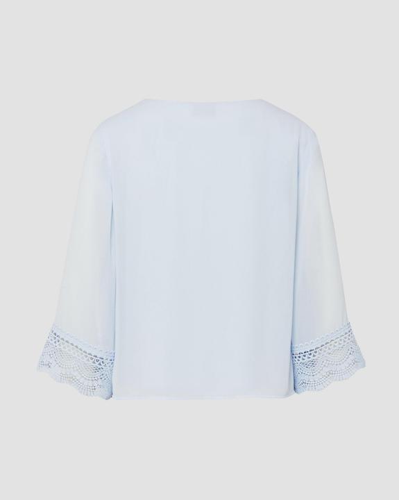 Immagine prodotto s.Oliver Fliessende Chiffon-Bluse mit V-Ausschnitt und Satinblende (40)
