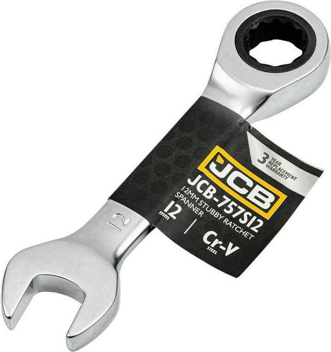 Actual product image JCB Short ratchet ring spanner 12 mm (12 mm)