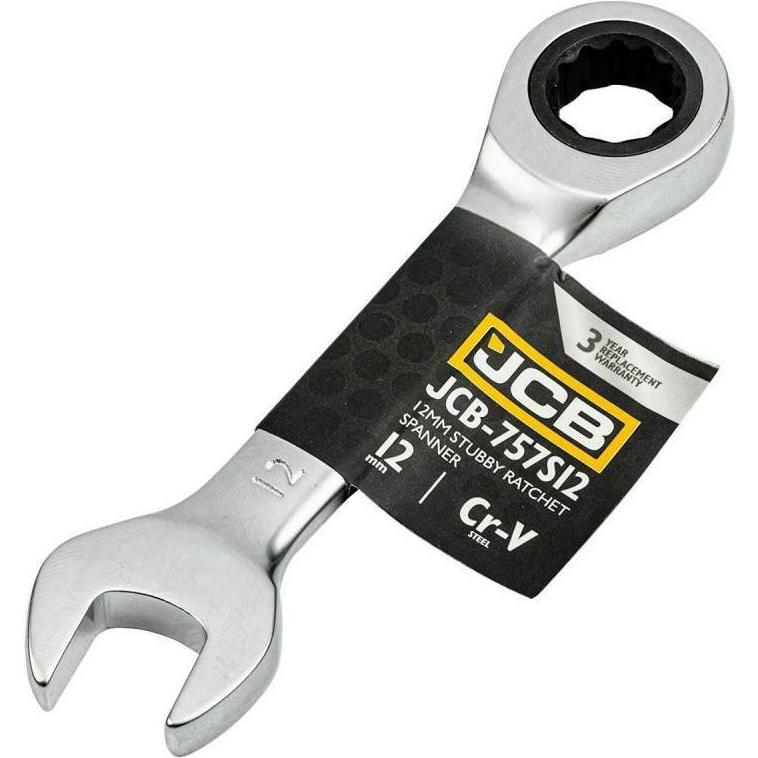 JCB, Schraubenschlüssel, Kurzer Ratschen-Ringschlüssel 12 mm