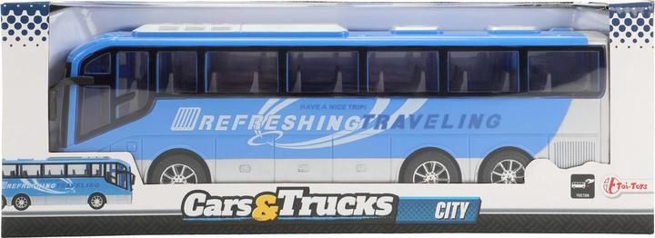 Produktbild Toi-Toys Cars & Trucks Reisebus Blue Friction, 32cm