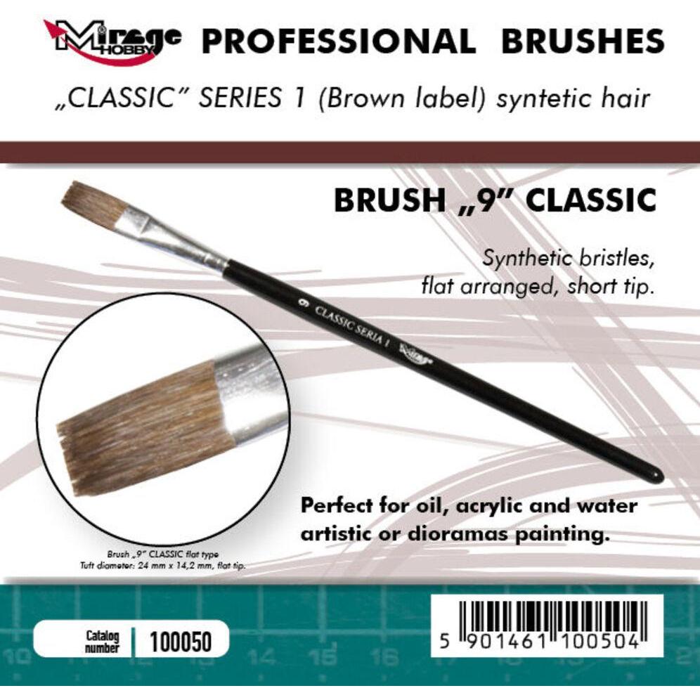 Thumbnail - Mirage Hobby, Pinsel, Mirage Brush Flat High Quality Classic Series 1 size 9 (90 mm)