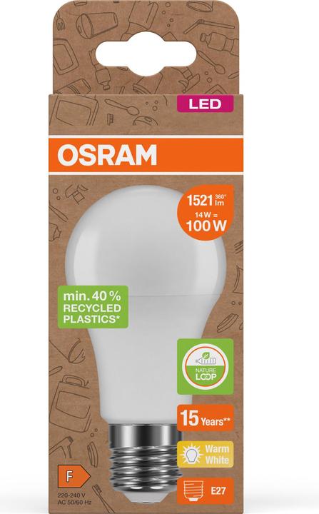 Produktbild Osram LED Pcr Lamps With Classic A (E27, 14 W, 1521 lm, 6 x, F)