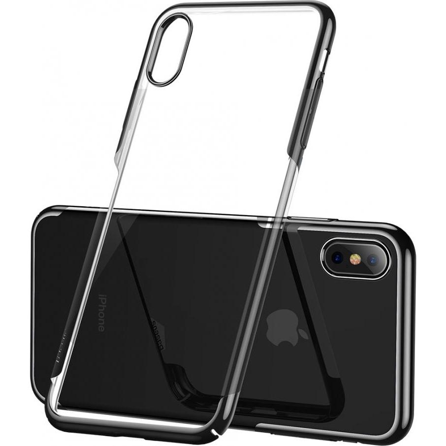 Baseus Glitter Series iPhone Xs Max Hülle (Apple iPhone XS Max), Smartphone Hülle, Transparent