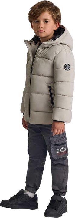 Actual product image Minoti Boys Patch PU Zip Pocket Padded Jacket (116)