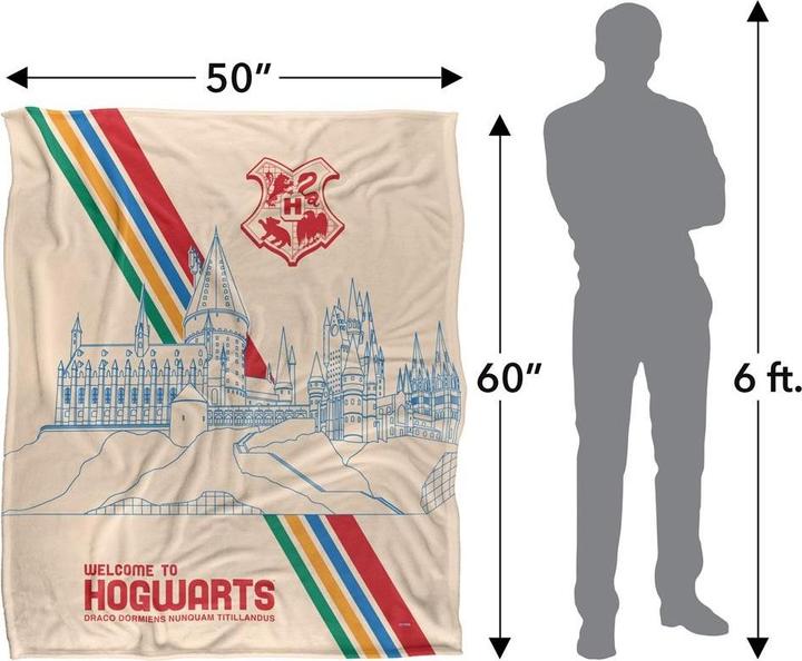 Produktbild Decke Welcome To Hogwarts (152 x 127 cm)