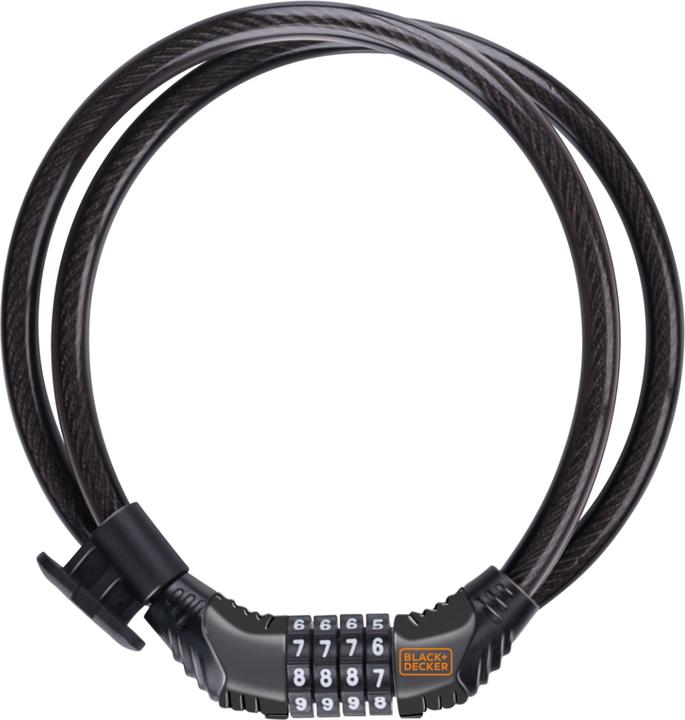Immagine prodotto Black & Decker Lucchetto combinato per bicicletta (180 cm)
