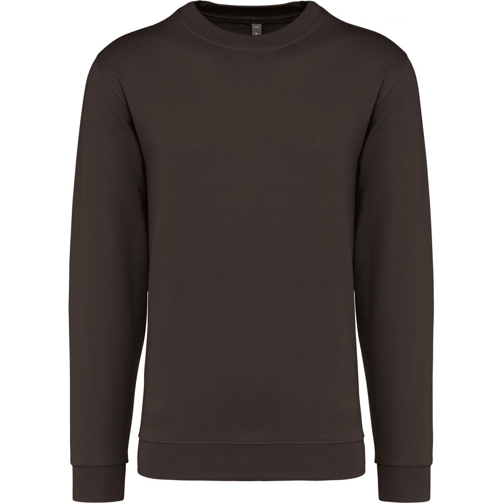 Kariban, Pullover, Sweatshirt mit Rundhalsausschnitt, Braun, (4XL)