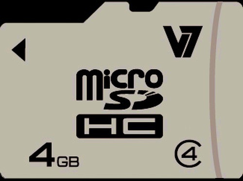 Produktbild V7 Micro SDHC Class 4 und Adapter (4 GB, SDHC)