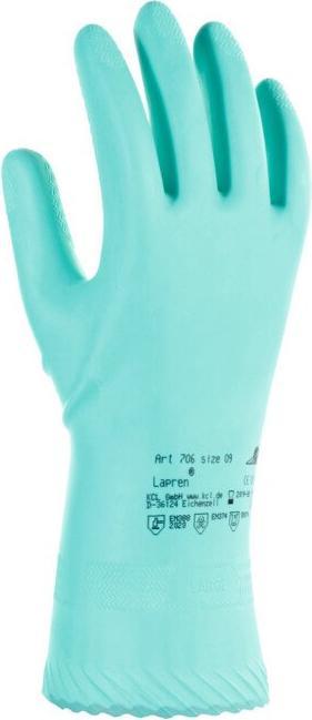 Productafbeelding Honeywell Chemische handschoenen Lapren 706 maat 9 groen EN 388, EN 374 PPE categorie III (9)