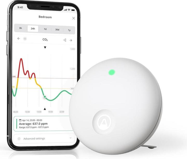 Actual product image Airthings Wave Enhance