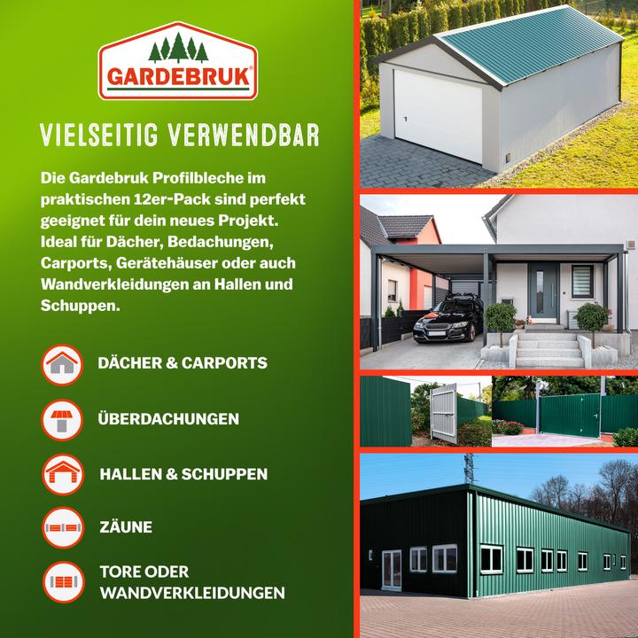 Produktbild Deuba 12x Trapezblech
