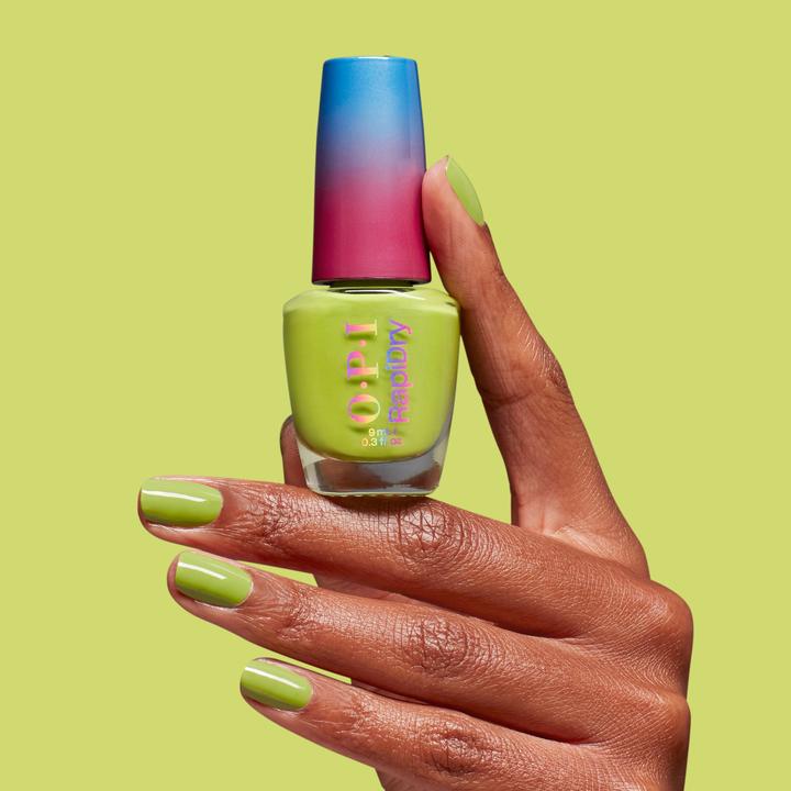 Actual product image OPI RapiDry - Screen-grab Green (Green, UV gel varnish)