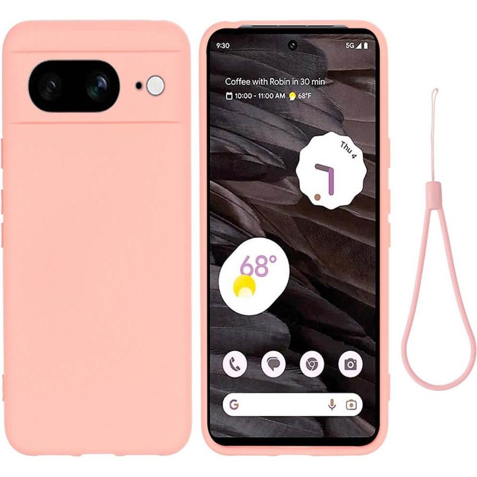 Cover-Discount Google Pixel 8 - Silikon Gummi Hülle rosa (Google Pixel 8), Smartphone Hülle, Rosa