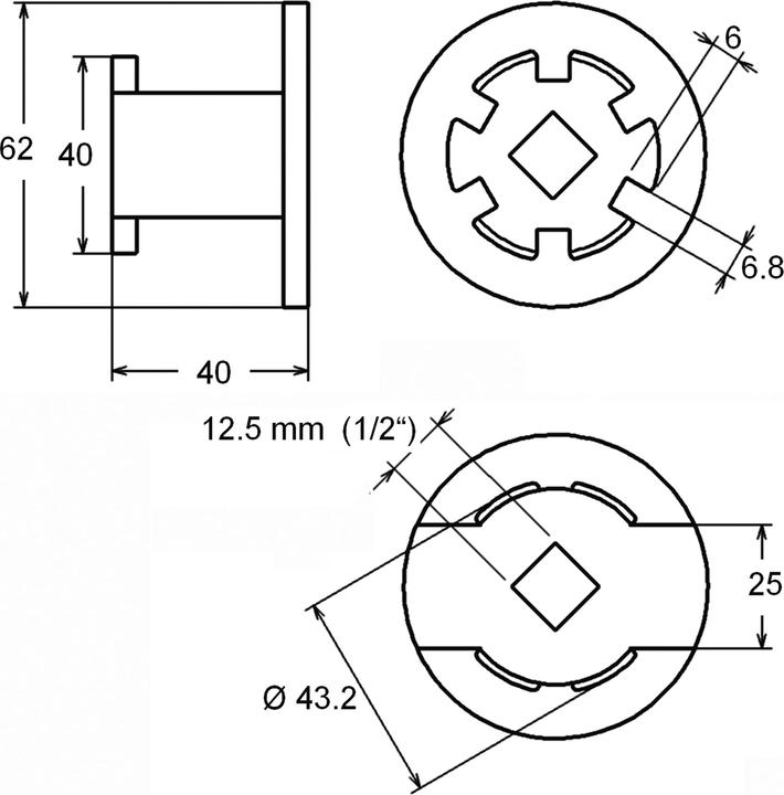 Image du produit BGS Clé à filtres cloches 6 dents pour Hyundai et Kia 2.0L/2.2L Diesel