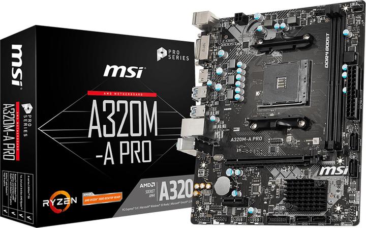 MSI A320M-A Pro (AM4, AMD A320, mATX)