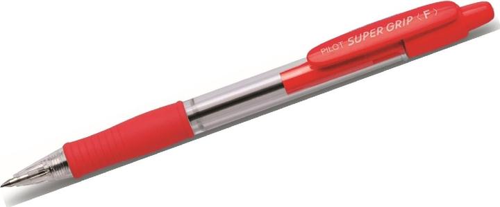 Produktbild Pilot Kugelschreiber Super Grip 0,3mm F rot nicht dokumentenecht Farbe des Schaftes: transparent (Rot, 1 x)