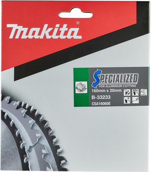Actual product image Makita SPECIALIZED saw blade 160x20x60Z