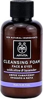Actual product image Apivita Cleansing Olive & Lavender (Cleansing Foam, 75 ml)