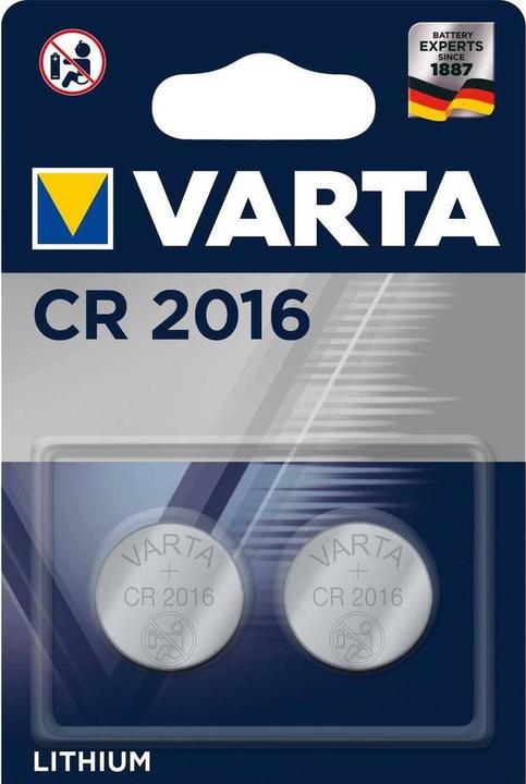 Actual product image Varta Electronics CR2016 (2 pcs., CR2016, 90 mAh)