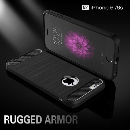 Produktbild Ueli Express iPhone 6s / 6 Gummi Hülle TPU Carbon Optik (Apple iPhone 6s, Apple iPhone 6)