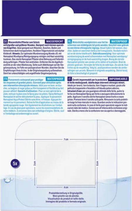 Produktbild Hansaplast Aqua Protect XL Sterile 6 x 7cm (5x)