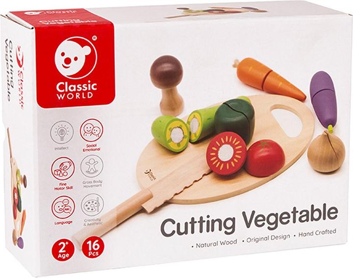 Actual product image Classic World Wooden vegetables
