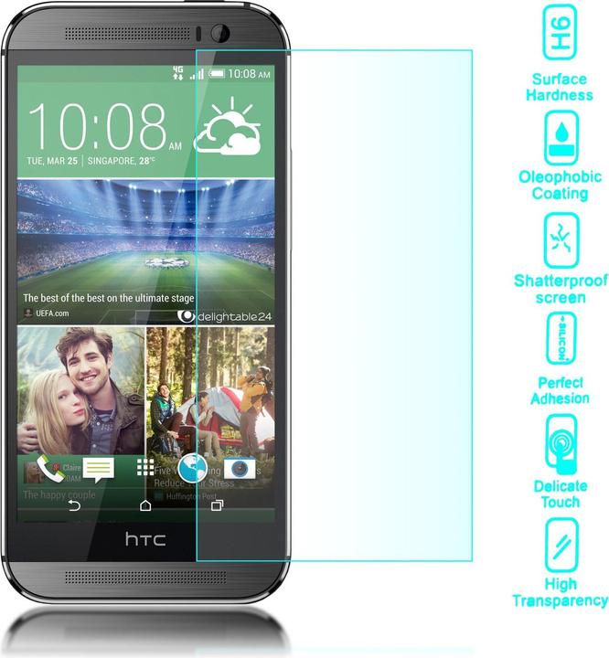 Produktbild Nalia Schutzglas (1 Stück, HTC One M8)