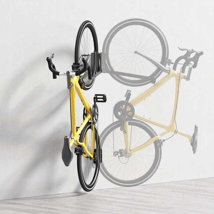 Actual product image Wiltec Bicycle wall mount 11.8x30.7-34x43.8-62.5cm up to 35kg Bicycle mount
