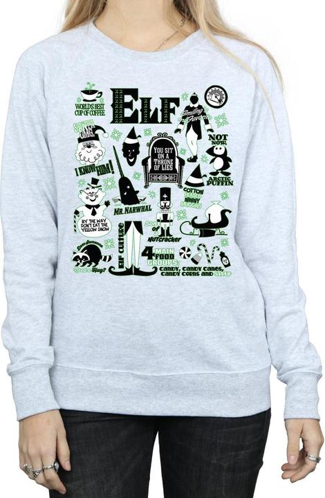 Produktbild Elf Infographic Poster Sweatshirt (XL)