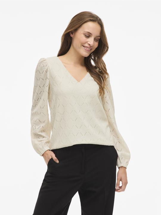 Immagine prodotto Vila VIFERO V-Ausschnitt Oberteil mit langen Ärmeln (M)