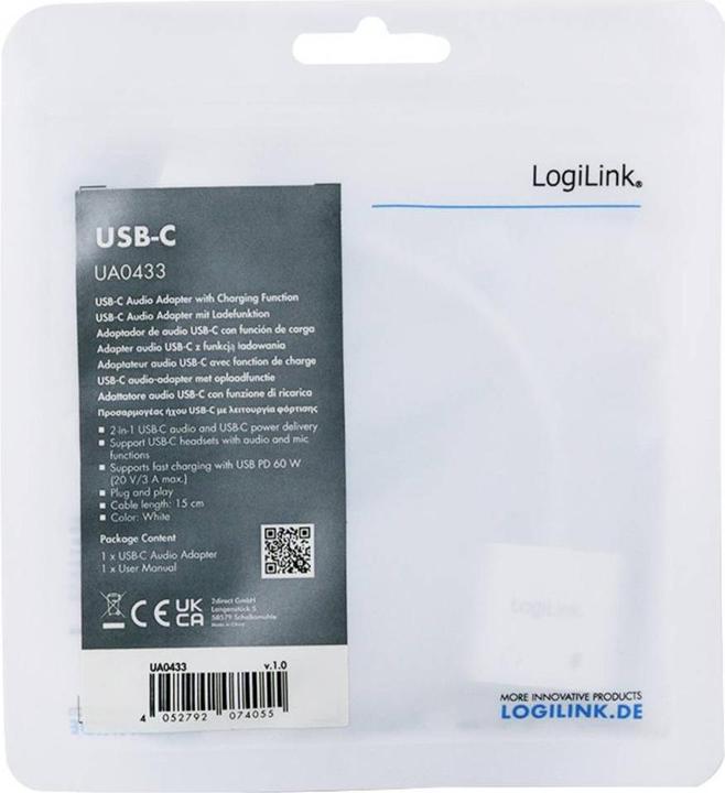 Immagine prodotto LogiLink UA0433 (USB-C)