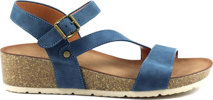Actual product image Lunar Womens/Ladies Cluster Wedge Sandals (37)