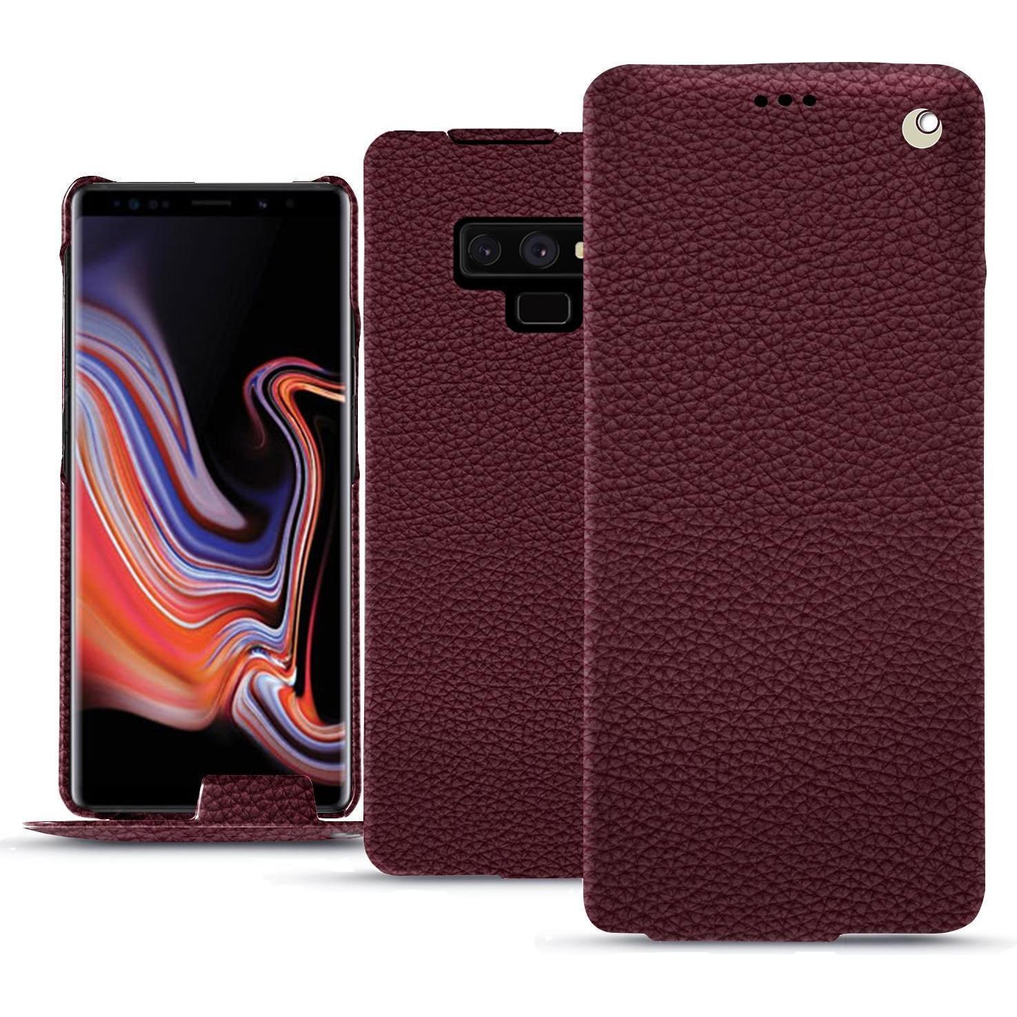 Noreve Lederschutzhülle vertikal (Samsung Galaxy Note 9), Smartphone Hülle, Violett