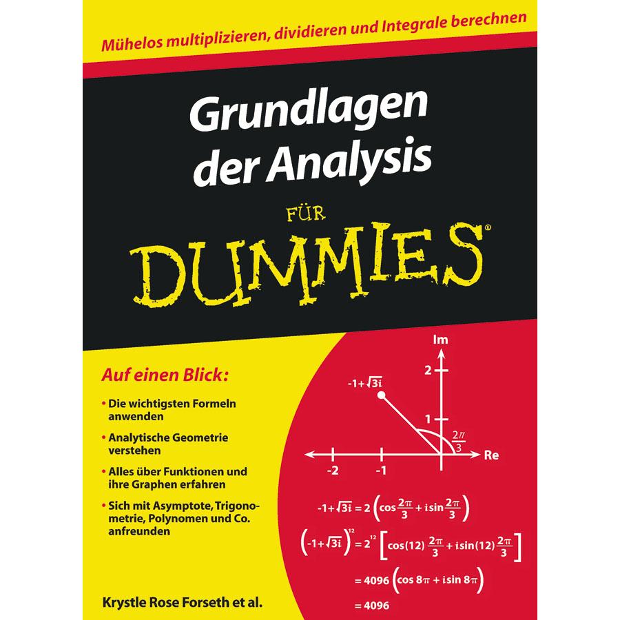 Grundlagen der Analysis für Dummies, Fachbücher von Judith Muhr, Krystle Rose Forseth, Deborah J. Rumsey, Michelle Rose ...