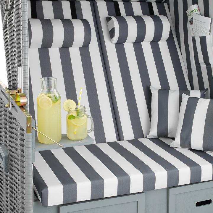 Produktbild tectake Strandkorb inkl. Schutzhülle