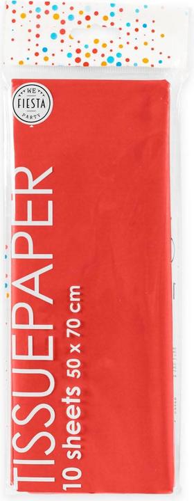 Produktbild Globos Europe Seidenpapier 10 Blatt Rot, 50x70cm (10 x)