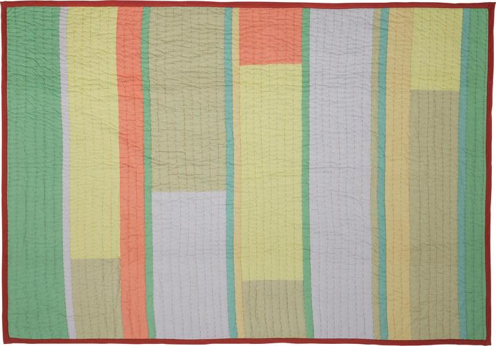 Hübsch Pavilion Decke Block Coral/ Multifarben (140x200 cm)