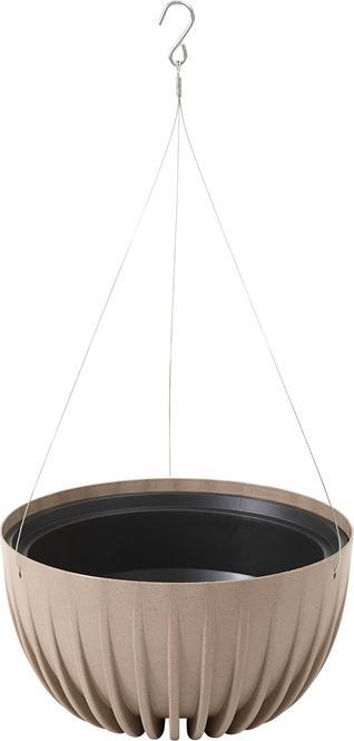 Produktbild Lamela Flowerpot Mira 978-85, plastic, Ø 23.5 cm, l. brown (23.50 x 14 cm)