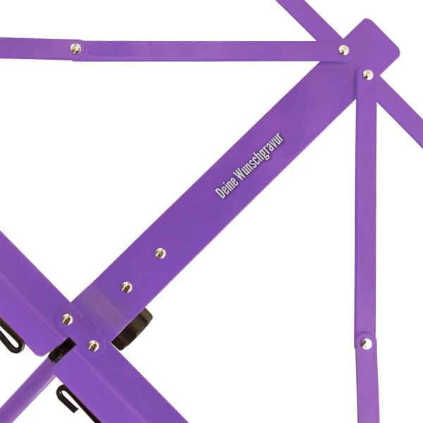 Produktbild keepdrum MUS3FL Notenständer Lila mit personalisierter Gravur