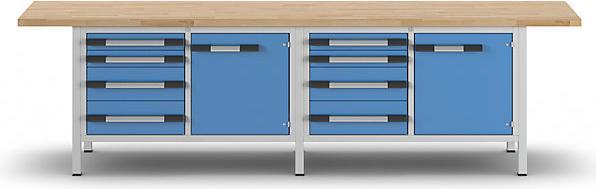 Actual product image eurokraft pro Workbench (300 cm, 70 cm)