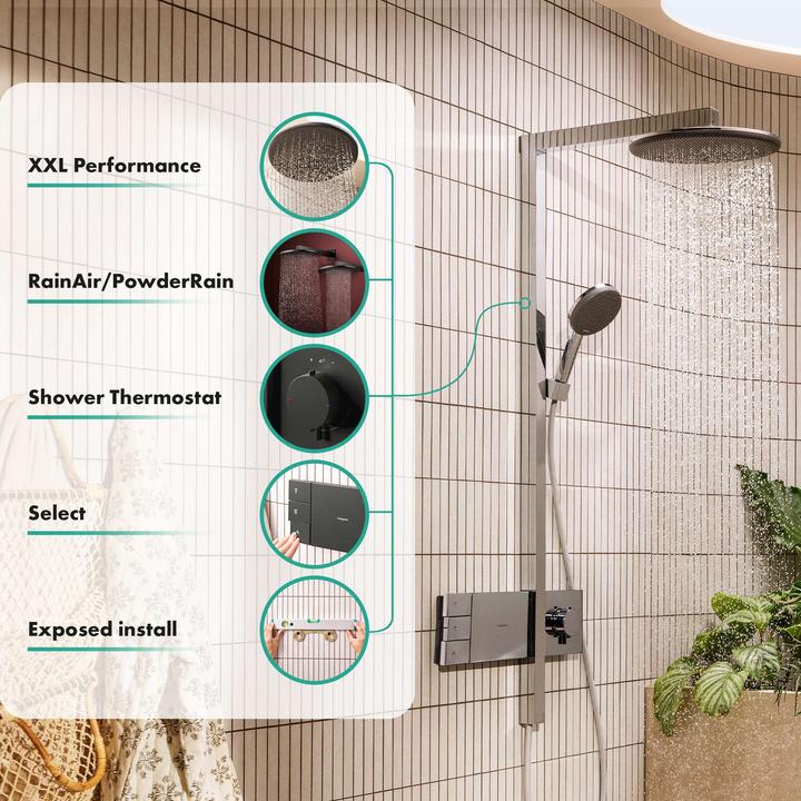 Actual product image hansgrohe Raindance Alive S système de douche 300 2jet avec ShowerSelect Comfort, 24595340, 24595340