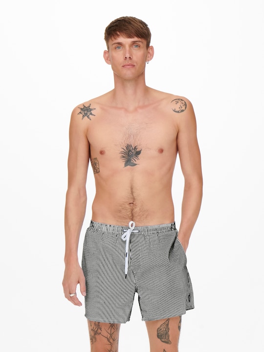 Image du produit Only & Sons Onsted Stripe Seersucker Swim Noos (M)