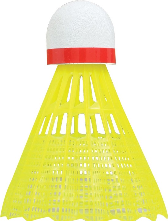 Talbot Torro Ballon de badminton Tech 350, rapide, jaune/rouge volant en nylon durable de loisir et