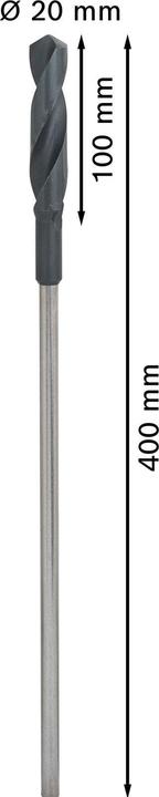 Produktbild Bosch Professional Zubehör PRO Wood HSS Installationsbohrer, 20 x 100 x 400 mm (10 mm)