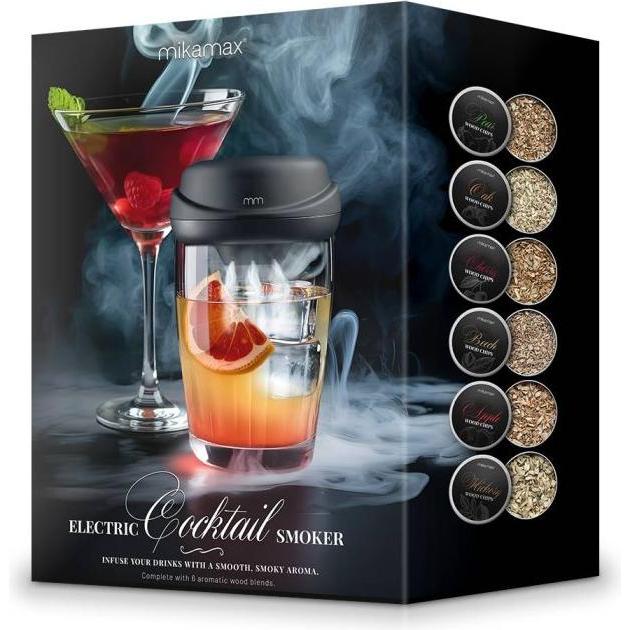Mikamax, Accessori da bar, Electric Cocktail Smoker - Rechargeable (Set da cocktail)