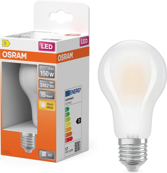 Produktbild Osram Led Retrofit Classic A (E27, 17 W, 2500 lm, 1 x, G)