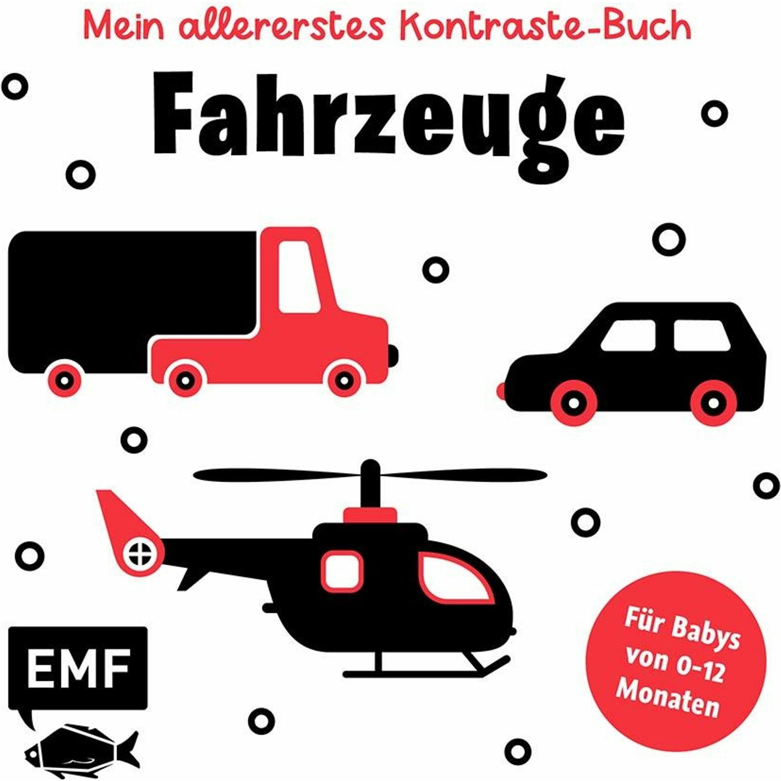 Edition Fischer, Babybücher, Mein allererstes Kontraste-Buch: Fahrzeuge - für Babys von 0-12 Monaten (Deutsch)