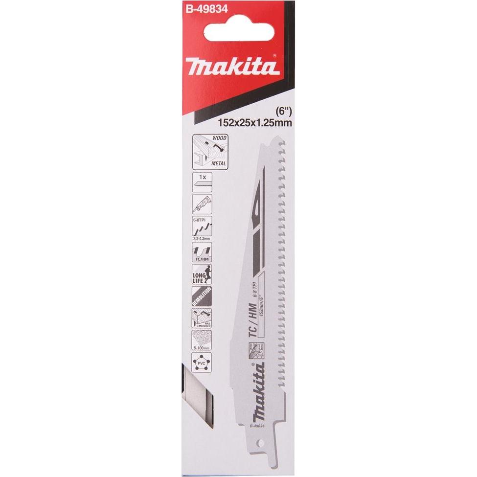 Thumbnail - Makita, Sägeblatt, Reciproblatt TC 152/6-8T