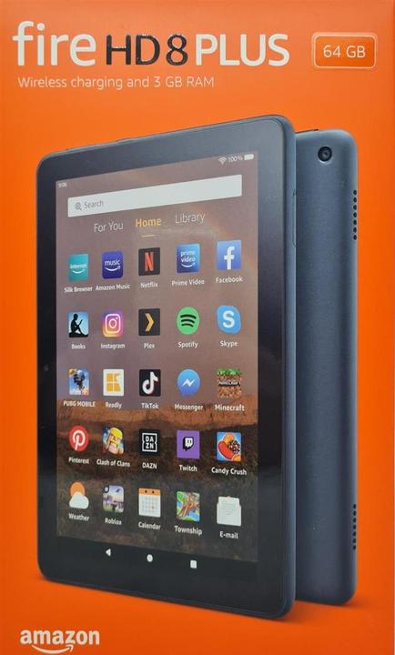 Produktbild Amazon Fire HD 8 Plus Tablet (2020) HD Display, 64 GB, Quad-Core, 3 GB RAM, kabellose...